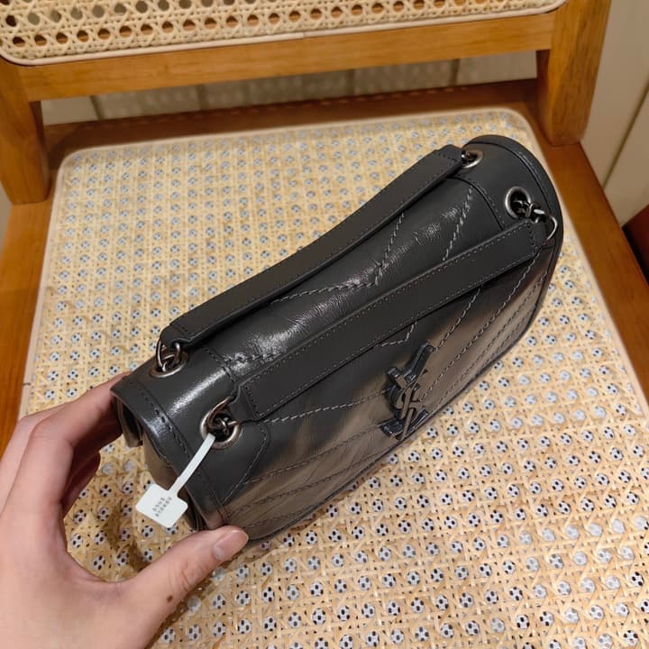 Saint Laurent Niki Baby Shoulder Bag in Apricot