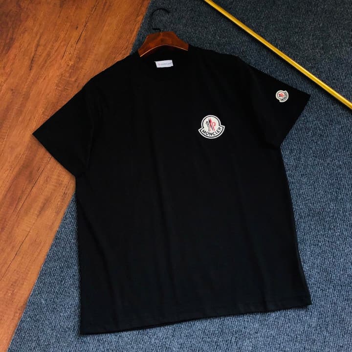 Moncler Classic Printed Logo T-Shirt – 2026SS in Black Large Logo