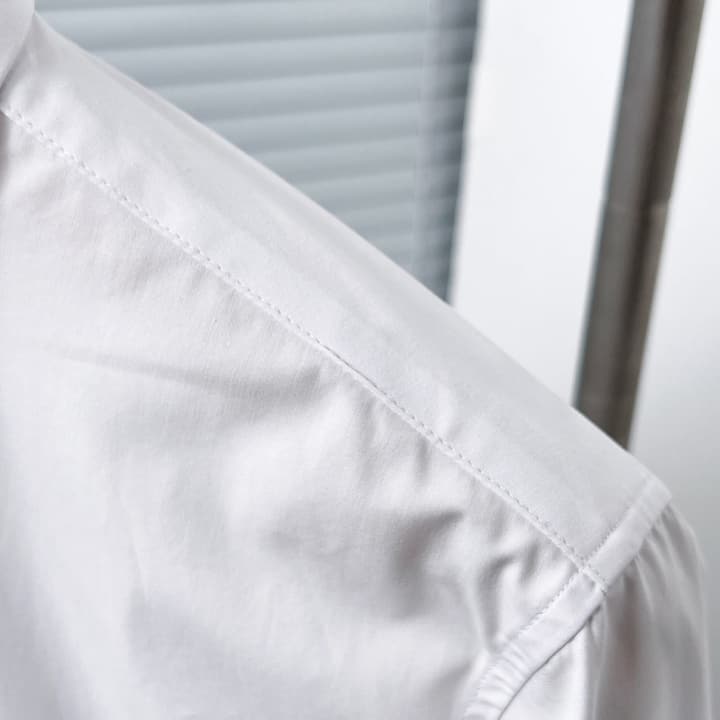 Dior Classic CD Metal Placket Shirt in Bright White