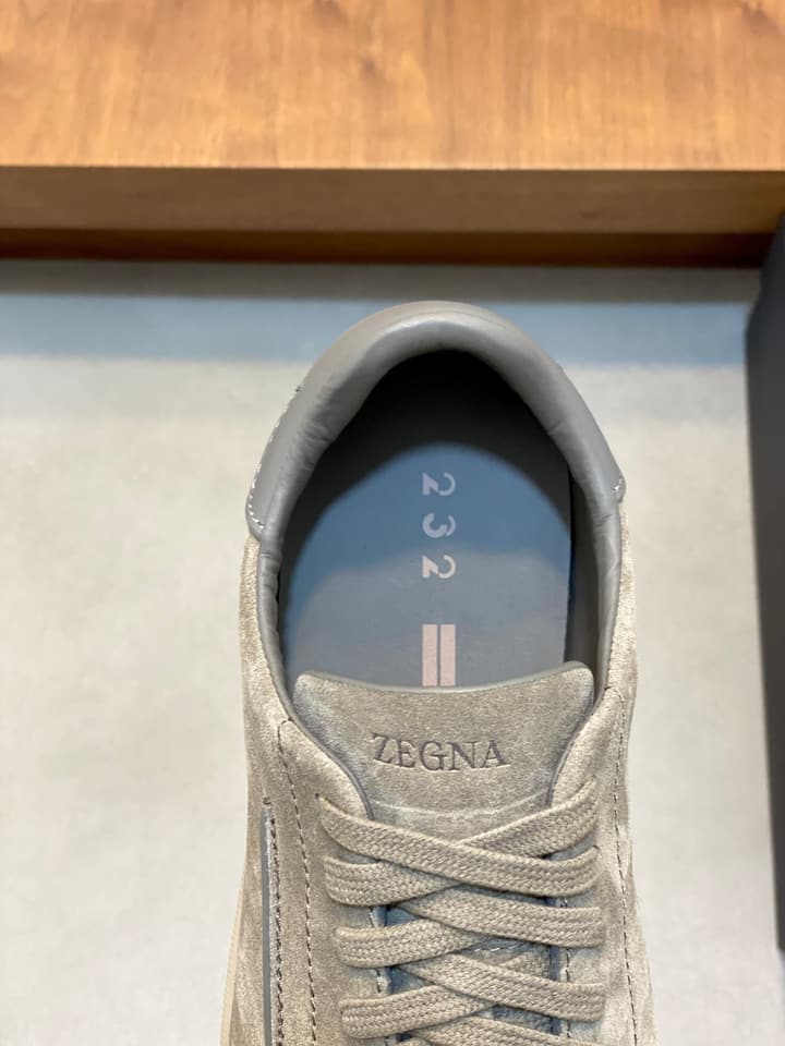 Zegna 232 Suede Sneakers – Current Season Collection