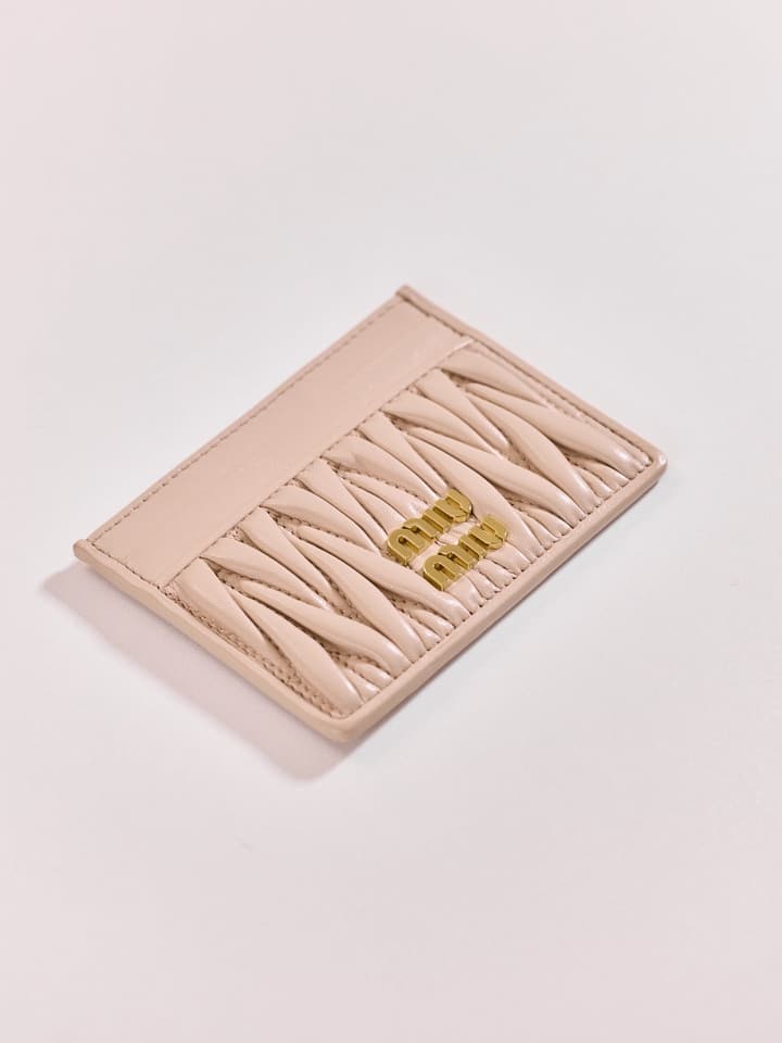 Miu Miu Matelassé Lambskin Card Holder