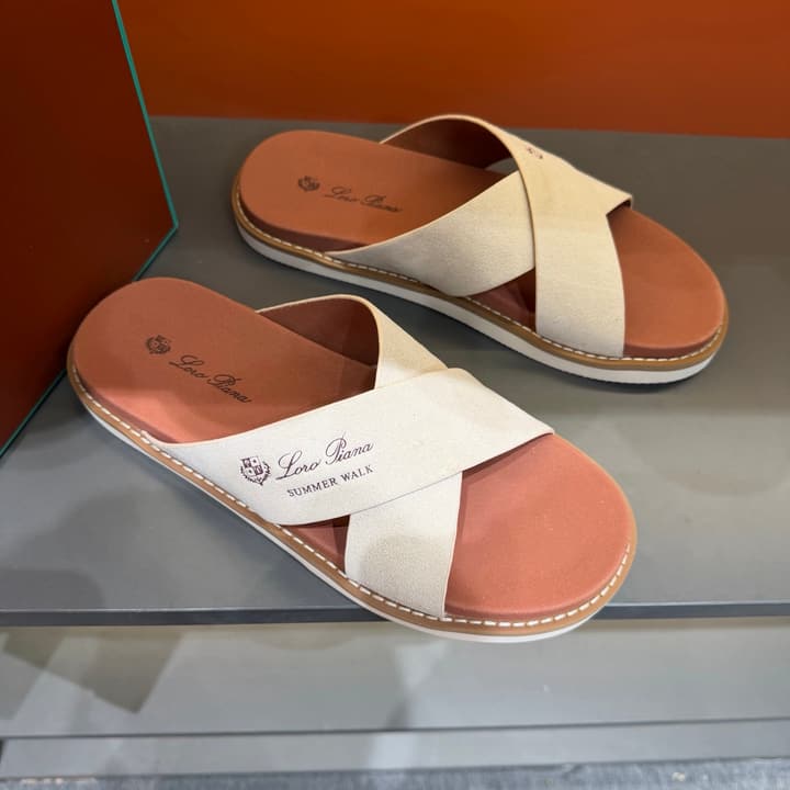 Loro Piana Summer Walk Crisscross Mules