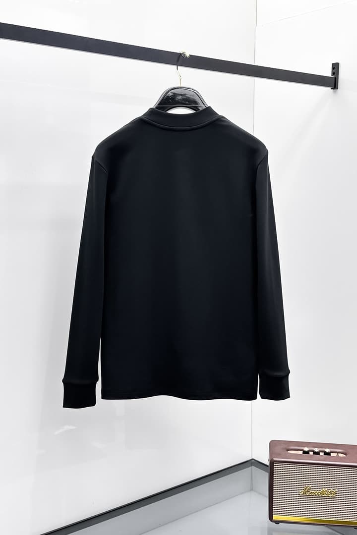 Gucci Men's Long Sleeve T-Shirt – 2025FW in Black