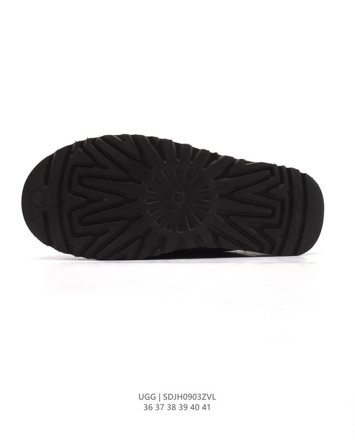 UGG Tire-Sole Snow Slippers in Black