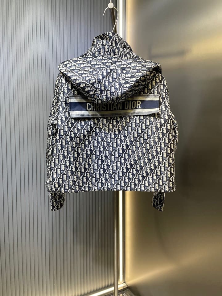 Dior Monogram Jacquard Hooded Jacket – 25FW in Dior Oblique Pattern