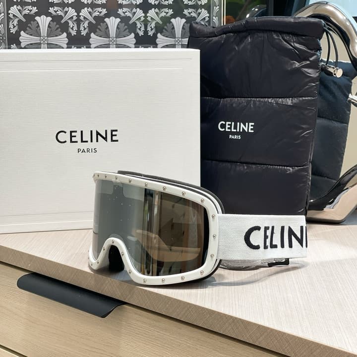 Celine Ski Goggles in All Black Frame