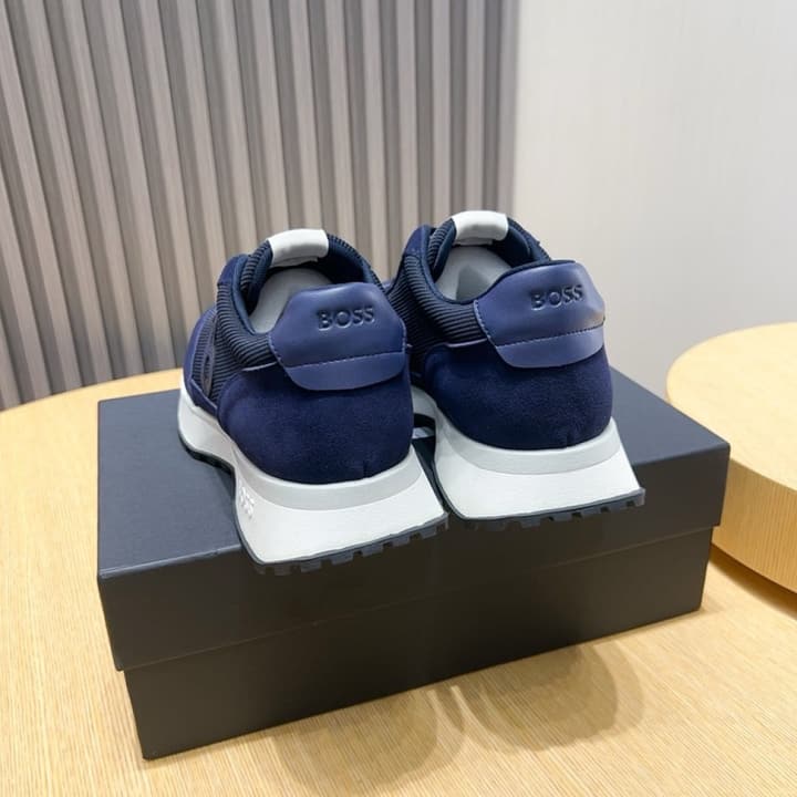 Boss Men's Lightweight Sneakers – New Collection in Black