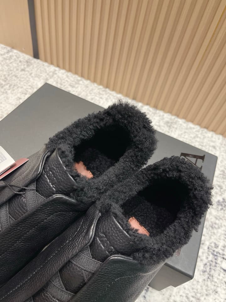 Zegna Triple Stitch Low-Top Casual Shoes – 2025SS in Black Leather