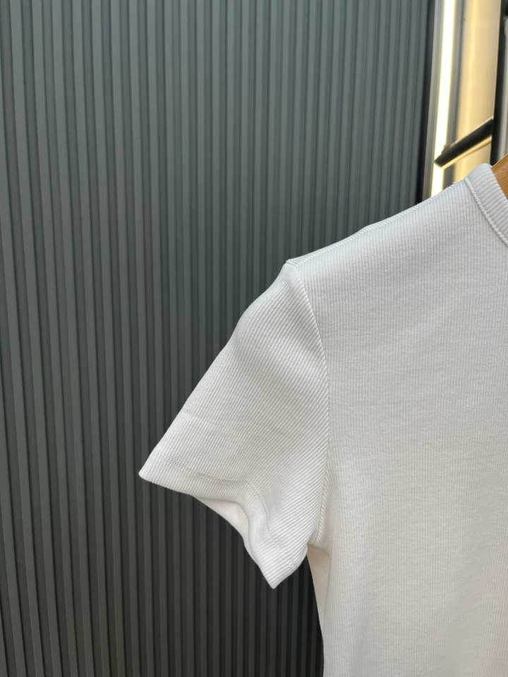 Fendi Roma Embroidered Knit T-Shirt in Black