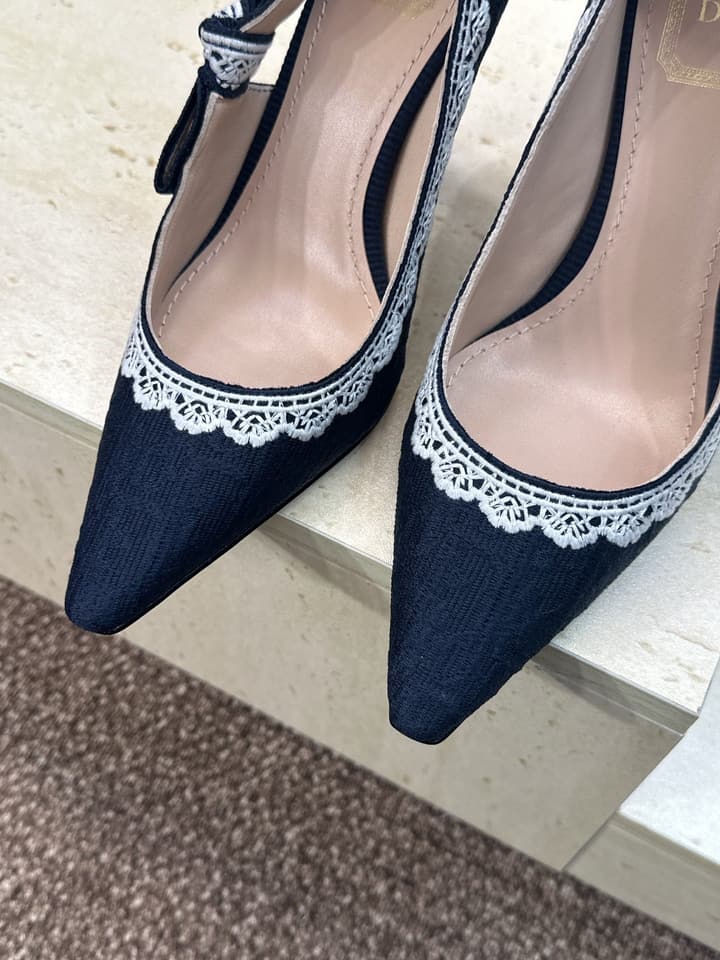 Dior J'Adior Dentelle Jelly Bow Pumps – 2026 Early Spring Collection in Black 6.5cm Heel