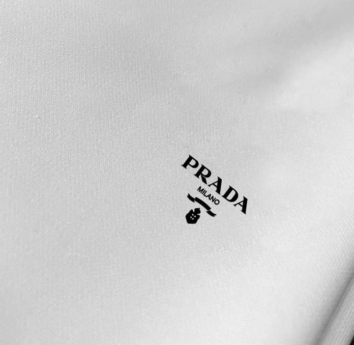 Prada Short-Sleeve T-Shirt – 25SS Collection in Black With White Triangle Logo