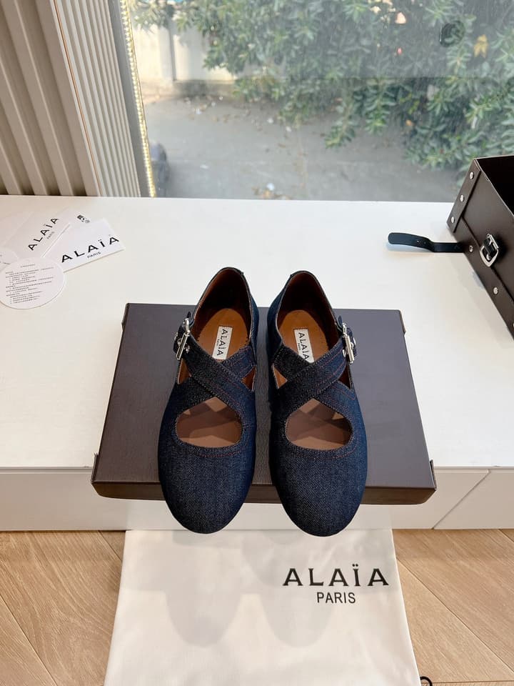 Alaïa French Ballet Flats – 2025SS