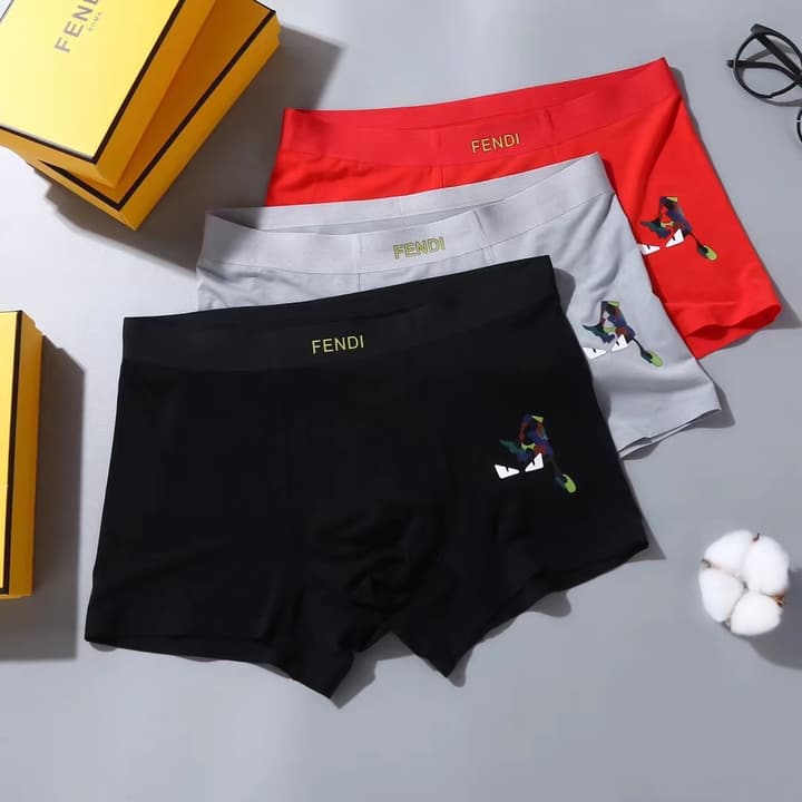 Fendi Seamless Modal Boxer Briefs 3-Pack