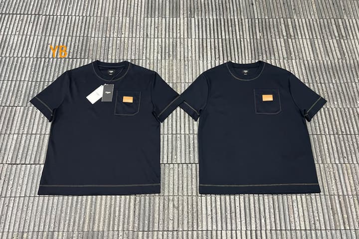 Fendi Leather Patch Logo Cotton T-Shirt – 26SS