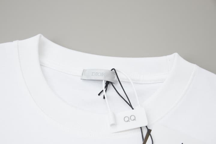 Dior Logo Embroidered Short-Sleeve T-Shirt – 26SS Early Spring Collection in Black