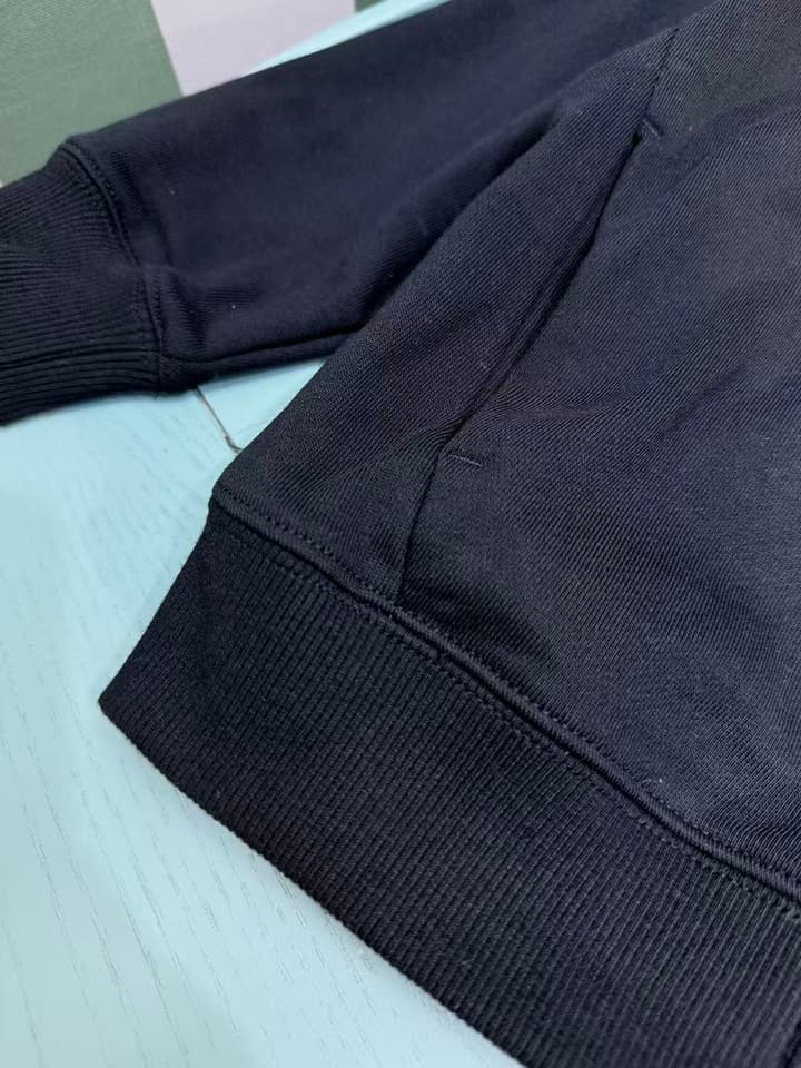 Balenciaga High-End Kids Cardigan Sweatshirt Tracksuit – 2025FW – Kids Collection in Black Zip-up Tracksuit Set