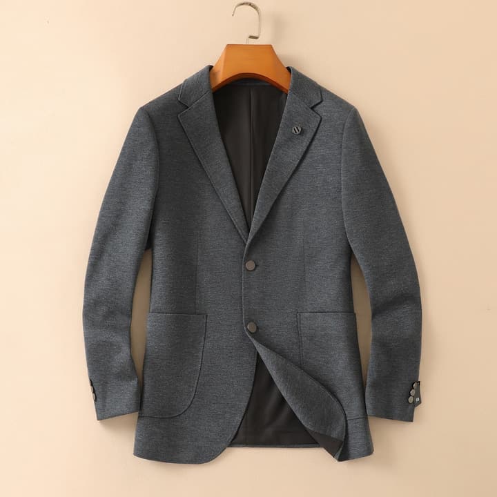 Zegna Men's Wool Houndstooth Blazer – 2025FW in Deep Burgundy Houndstooth