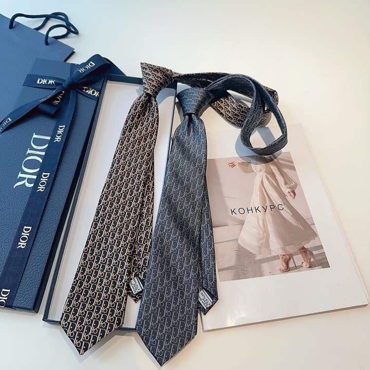 Dior Men's Logo Jacquard Tie