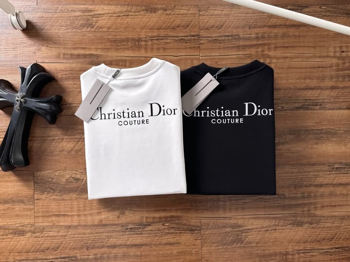 Dior Air Layer Crewneck Sweatshirt – 2025FW in Black Large Logo