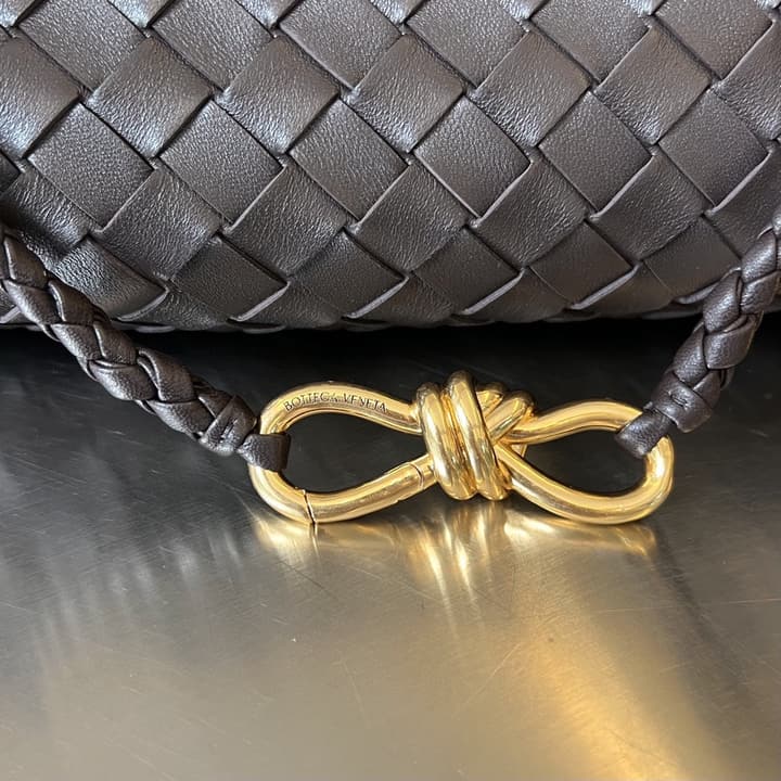 Bottega Veneta Andiamo Handbag in Charcoal Grey