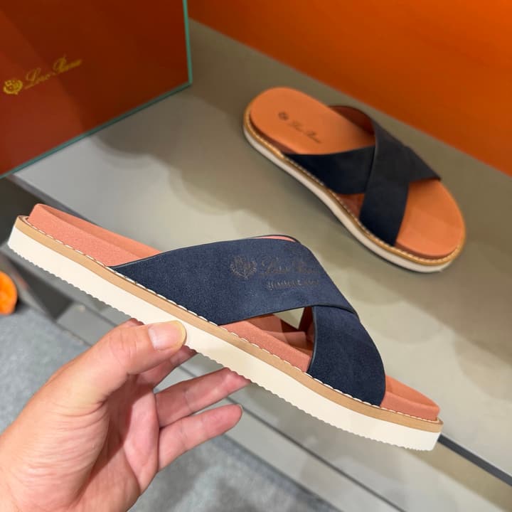 Loro Piana Summer Walk Crisscross Mules