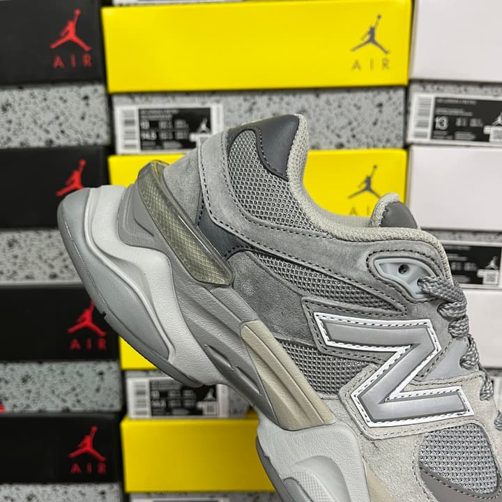 New Balance NB9060 Retro Running Shoes in Cream Teal