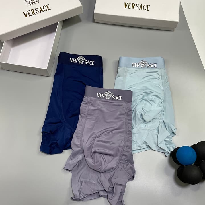 Versace Men's Ice Silk Seamless Underwear Pack