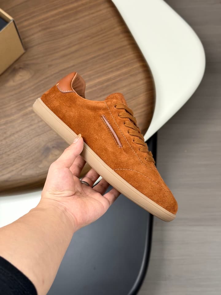 Zegna Old Money Suede Casual Sneakers
