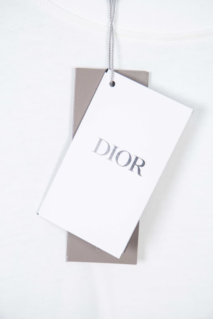 Dior Classic English Letter Long Sleeve T-Shirt in Black