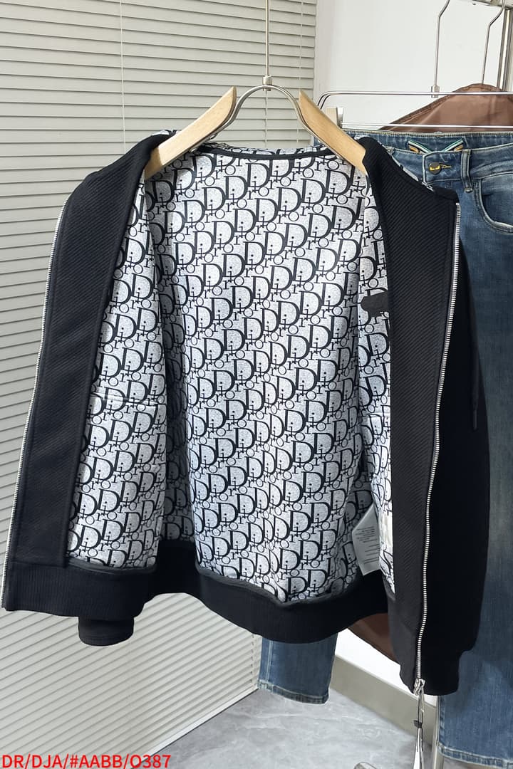 Dior 2025 Pre-Fall Jacket – 2025SS in Classic Black Zip Hoodie