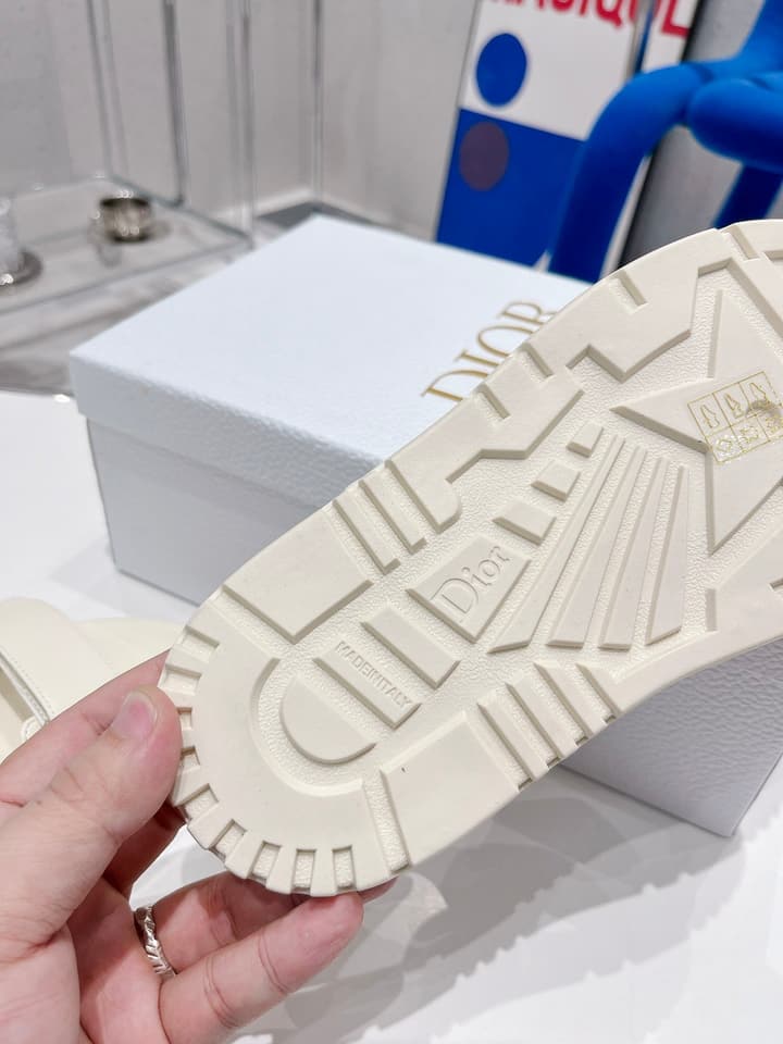 Dior 2022 New Color Velcro Sandals in Gold