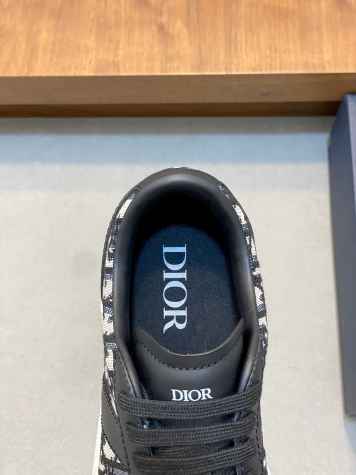 Dior D-Sketch Futuristic Sneakers in Black D-sketch Pattern