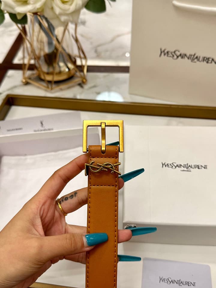 Saint Laurent Classic Leather Belt – 3.0cm