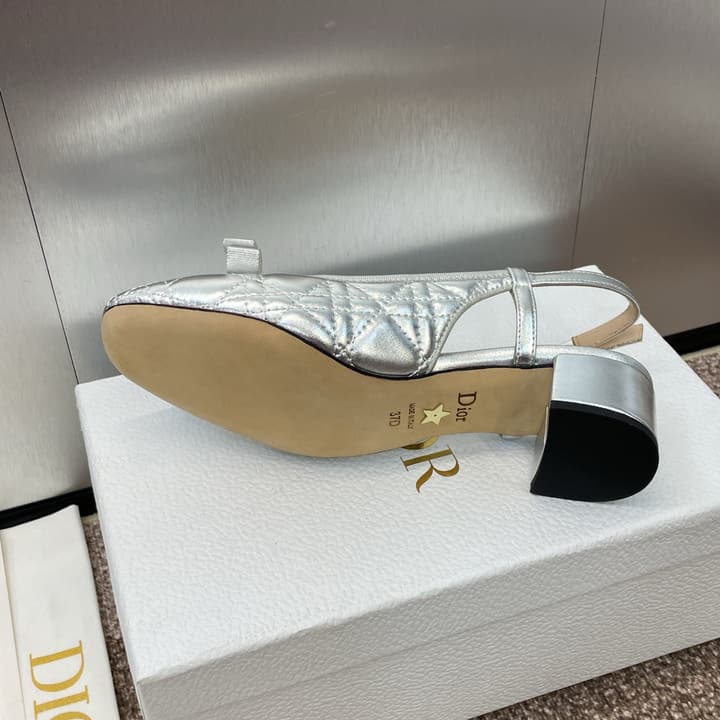 Dior Ballet Cannage Low-Heel Ballerina Flats – 2024 Spring/Summer Collection in Black Patent