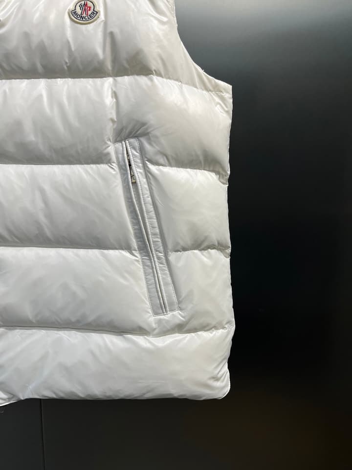 Moncler Unisex Down Vest in Gold