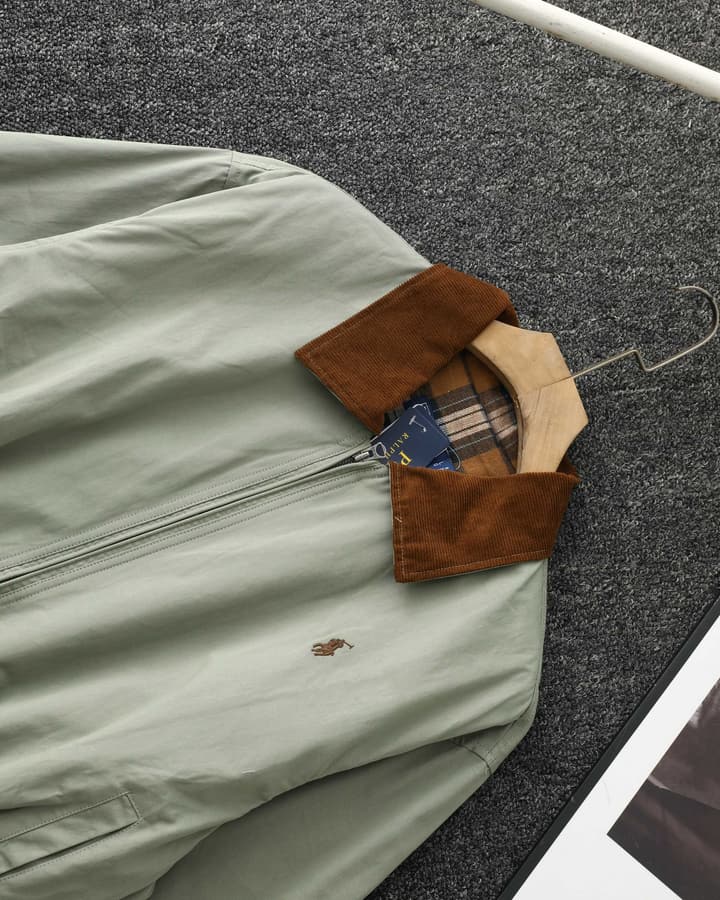 Ralph Lauren Campus Collared Jacket in Blue
