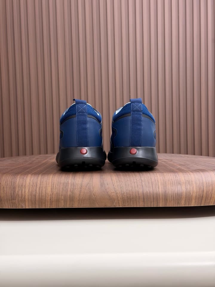 Boss Men's Knit and Leather Sneakers