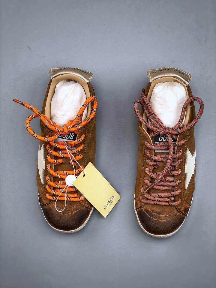 Golden Goose Distressed German Army Trainers – 25SS in Brown