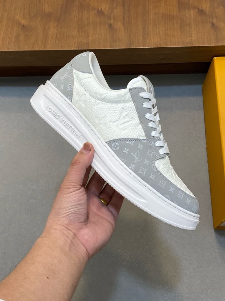 Louis Vuitton Nappa Leather Lightweight Sneakers in All White
