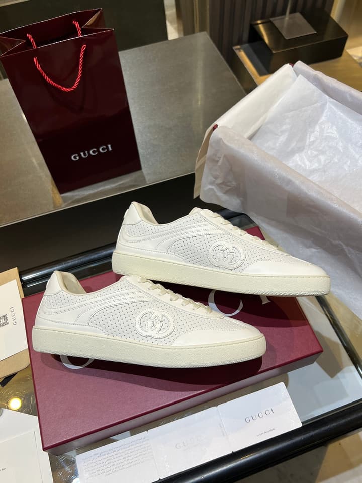 Gucci Retro German Training Sneakers in Black Monochromatic