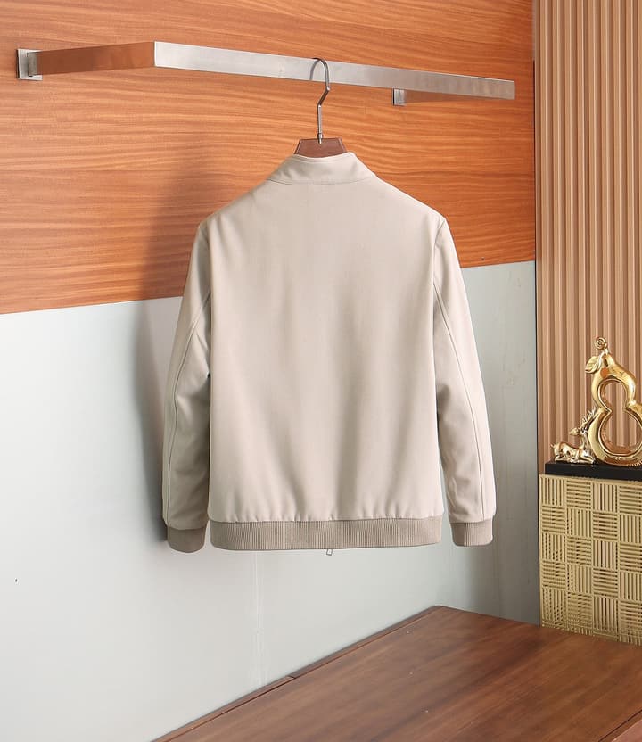 Loro Piana Men's Functional Pilot Bomber Jacket – 2025FW in Beige