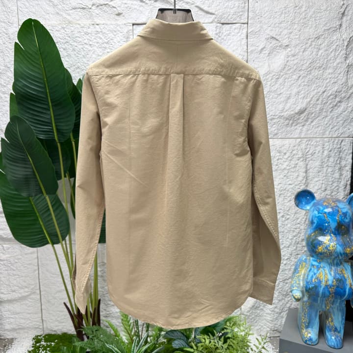 Ralph Lauren Classic Polo Embroidery Oxford Shirt in Khaki