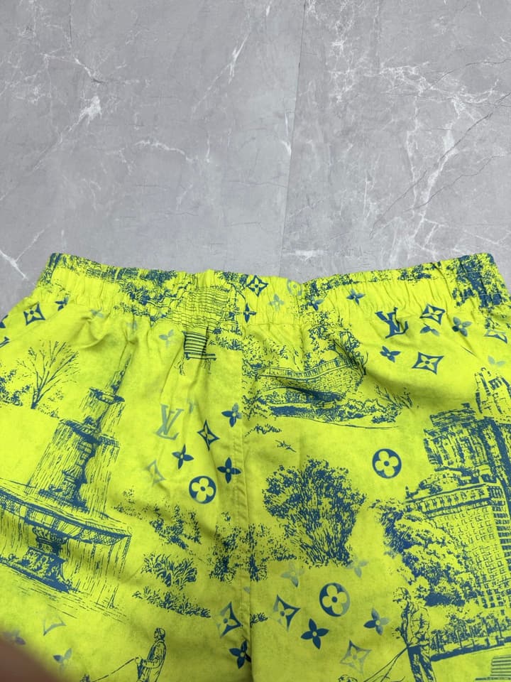 Louis Vuitton Monogram City Walk Swim Trunks – 2026 in Neon Yellow