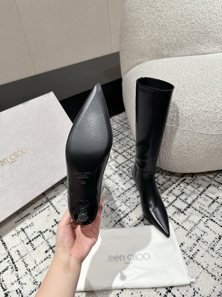 Jimmy Choo Classic Teardrop Heel Ankle Boots