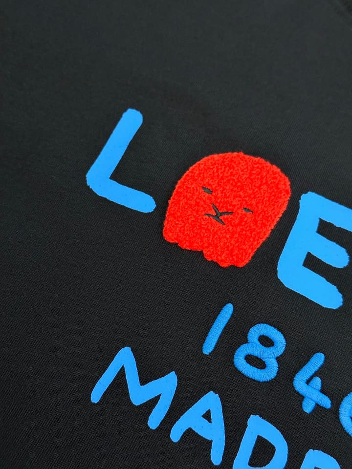 Loewe 1846 Anniversary Ghost Crewneck T-Shirt – Spring/Summer Collection in Black