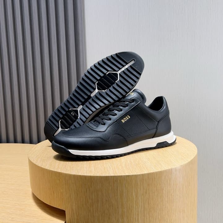 Boss Classic Driving Shoes in Black