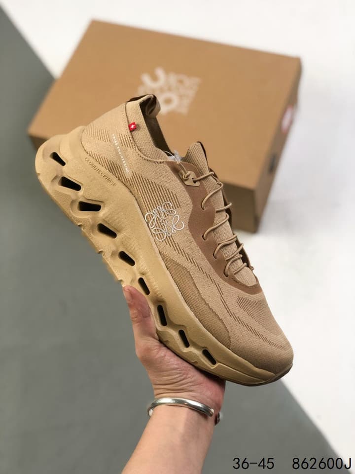 Loewe x On Cloudtilt Lightweight Sneakers in Olive Green