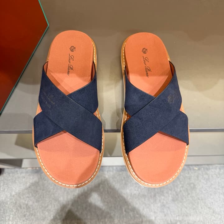 Loro Piana Summer Walk Crisscross Mules