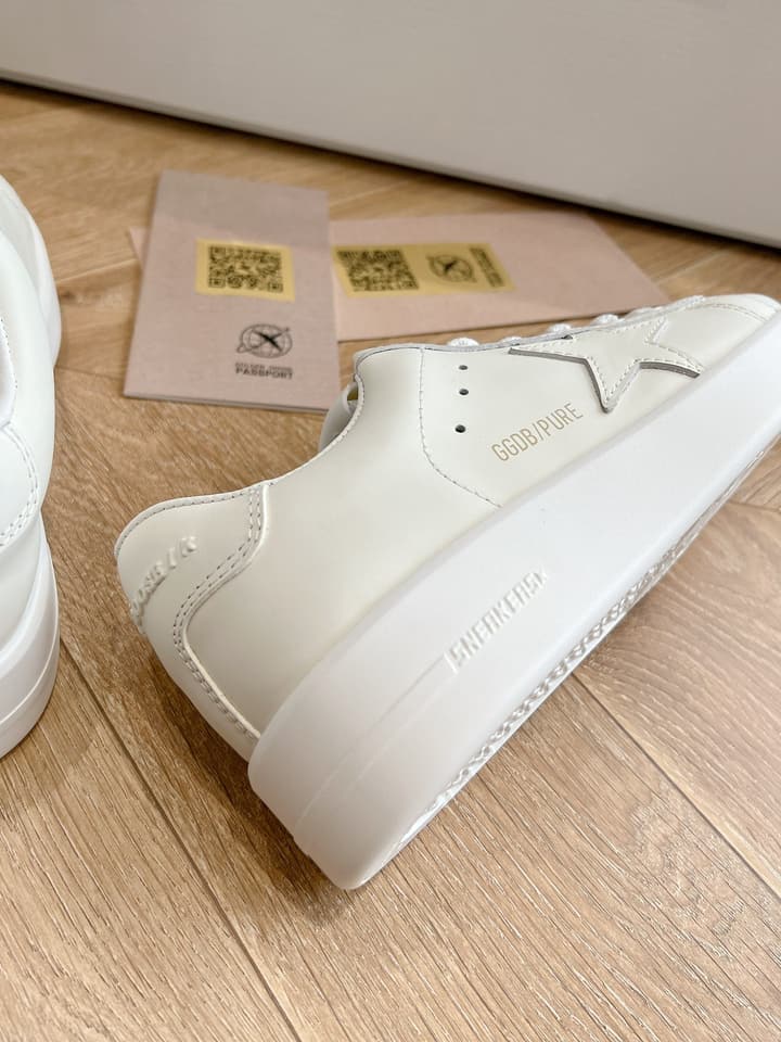 Golden Goose Space Distressed Sneakers – 2024 Collection in White 1