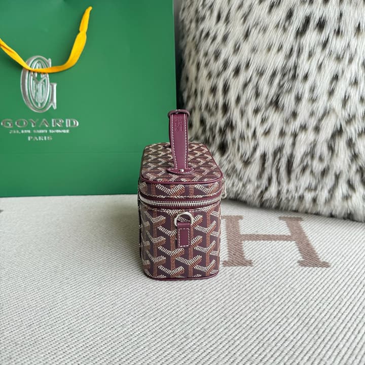 Goyard Muse Mini Vanity Case in Bright Orange Goyardine